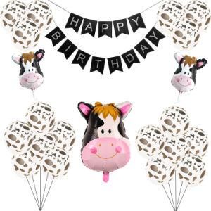Amazon Black and White Cow Pattern Latex Balloon Party Balloon Set