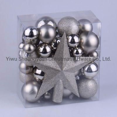 Christmas Painted Plastic Ornaments Ball