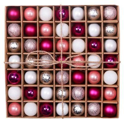 Eaglegifts Shatterproof Pink 30mm Xmas Party Gift Kerstballen Christmas Tree Ball