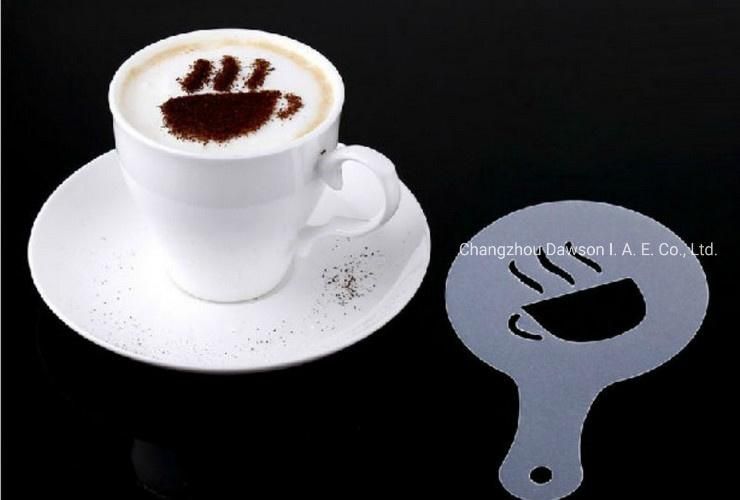Coffee Pattern Design Stamping Mold Hollow Cake DIY Molding for Christmas