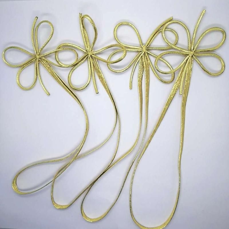 Metallic Stretch Loops, Elastic Cord Ribbon, Gift Box Bows