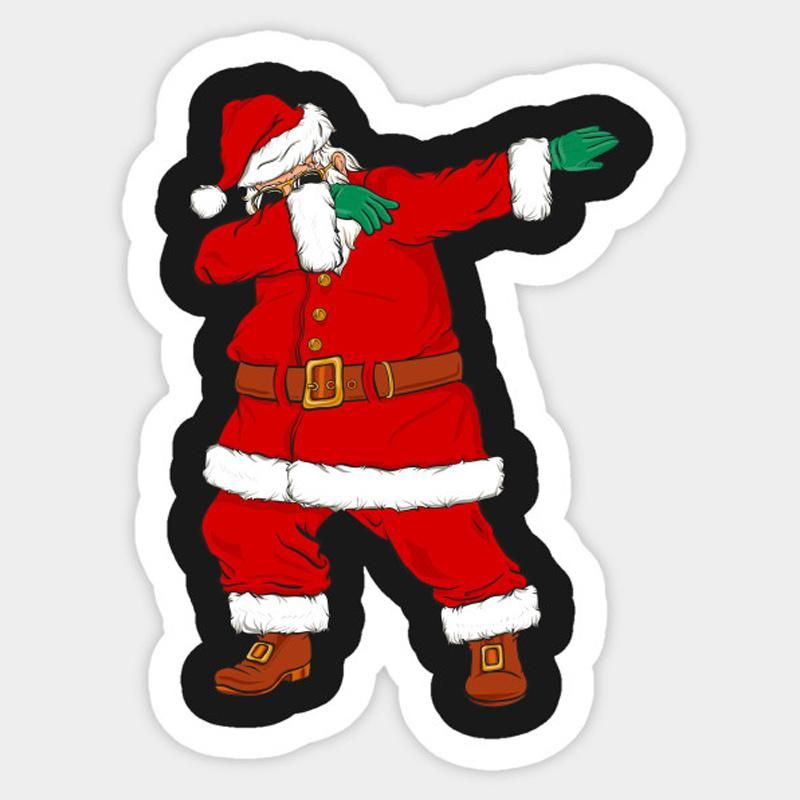 Kid Red Christmas Wall Sticker