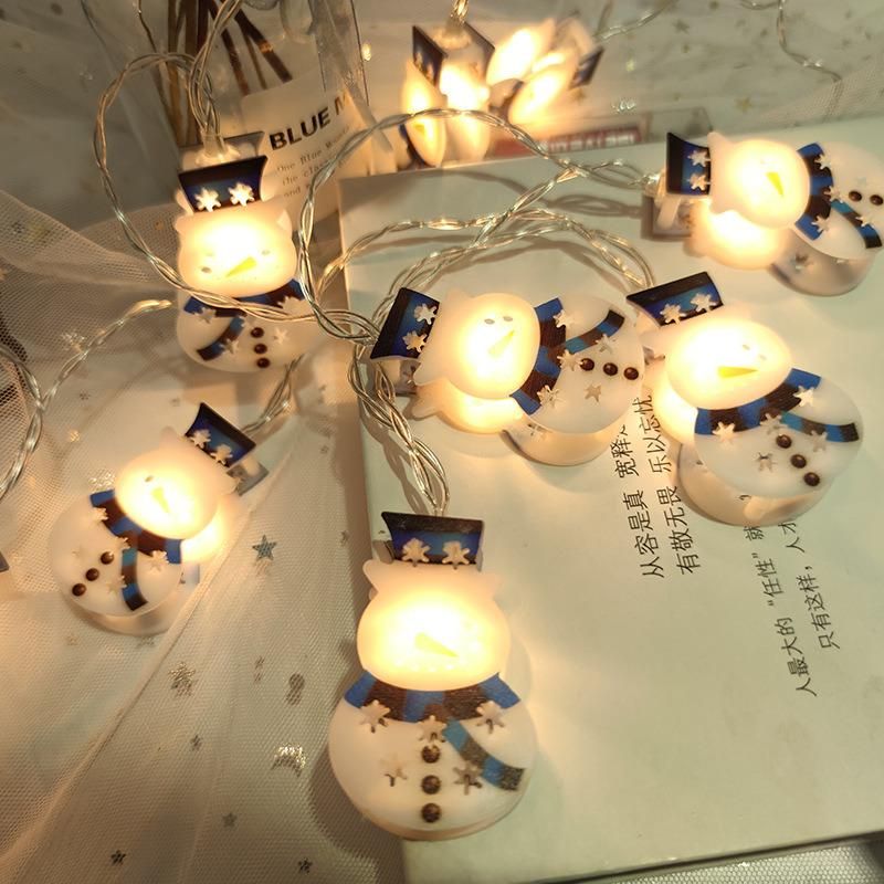 LED String Lights IP42 Christmas Tree Decoration Lights LED Garland Snowman String Light