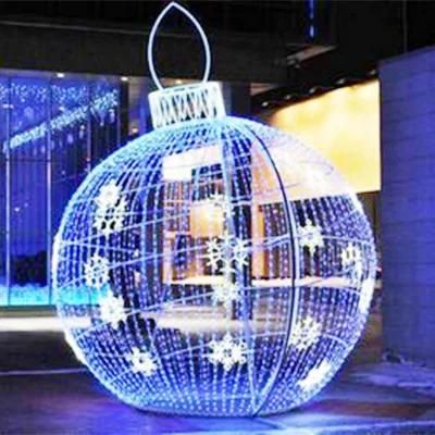 Factory Price Giant LED Lighted Christmas Balls for Christmas Decoration