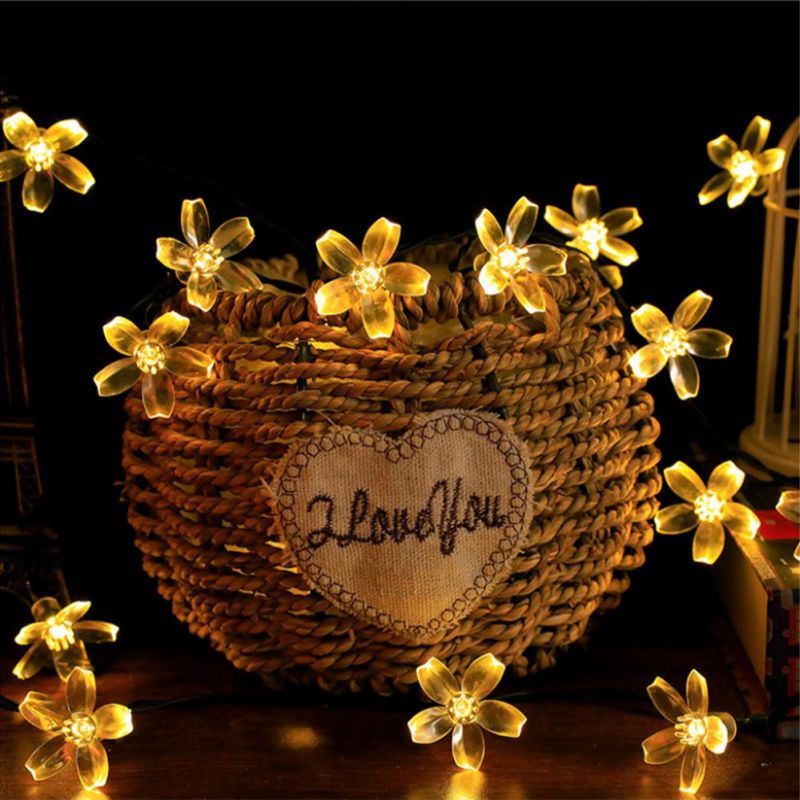Cheap Price Wholesale Factory Direct Sale Lovey Multicolor Cherry Solar Light