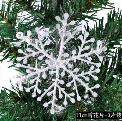 11cm Winding Plastic Christmas Snowflake