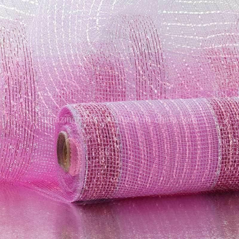 Lovely 1′ ′ Metallic Stripe 10′ ′ Deco Mesh for Wedding Ceremony