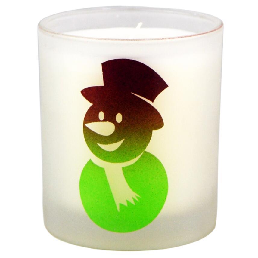 Cute Candle Holder Glass Jar Decorative Glass Tealight Candle Jar for Bathroom