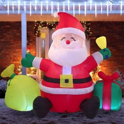 High Quality Christmas Santa Claus Inflatable with Light