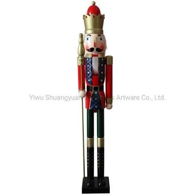 Xmas Seasonal Decor Large Life Size 5FT Wooden Christmas Nutcracker