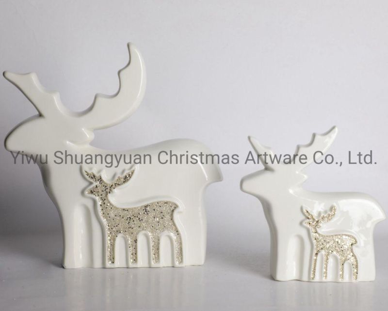 Christmas Ceramic for Holiday Wedding Party Decoration Supplies Hook Ornament Craft Gifts
