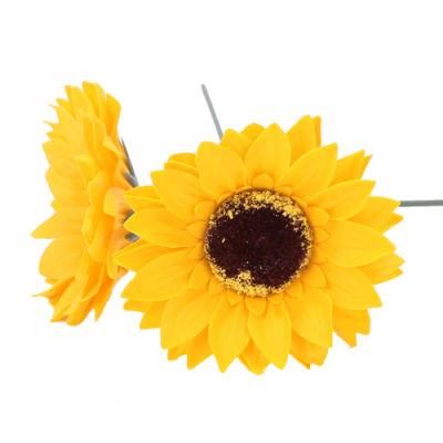 Artificial Handmade Flora Scented Soap Sunflower Head 8 Cm