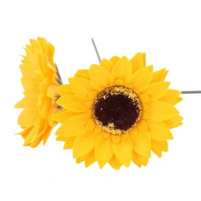 Artificial Handmade Flora Scented Soap Sunflower Head 8 Cm