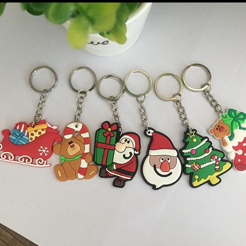 Hot Sale High Quality PVC Keychain for Christmas