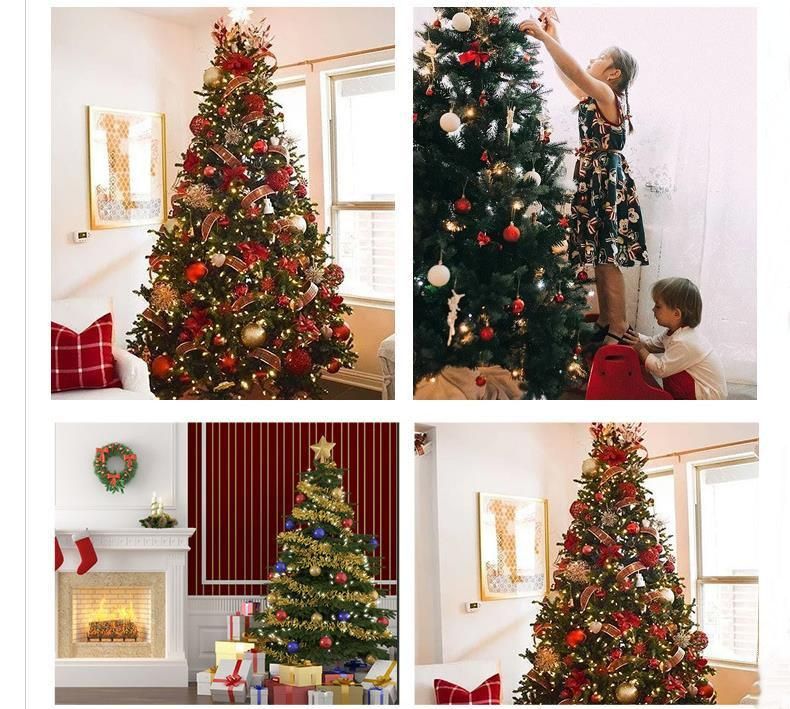 1.5m Height PE PVC Material Artificial Christmas Tree with LED