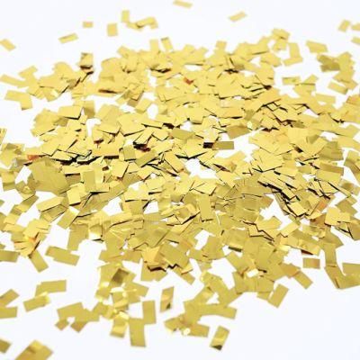 Small Mini Metallic Gold Round Confetti Magic Bulk Confetti for Confetti Cannon Party Poppers