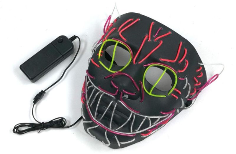 New Design Cool Light up EL Wire Cat Mask
