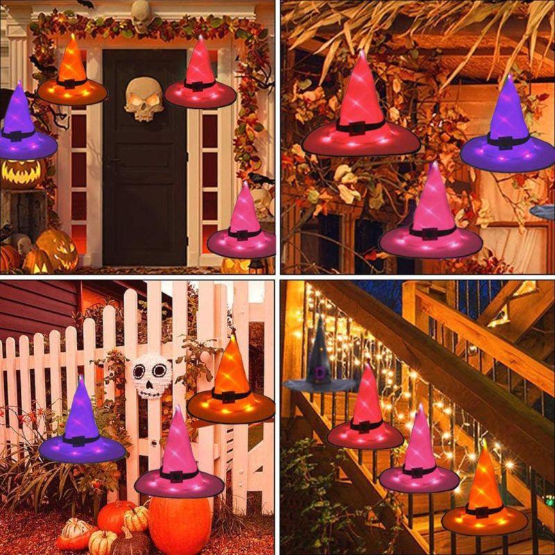 Halloween Decorations Witch Hat String Light for Garden Party