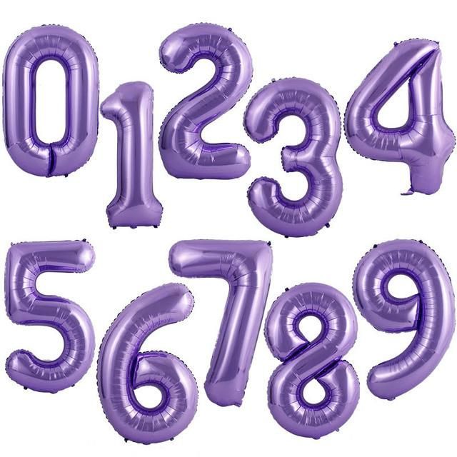 40inch Big Foil Birthday Number Balloons Home Party Supplies Decorations