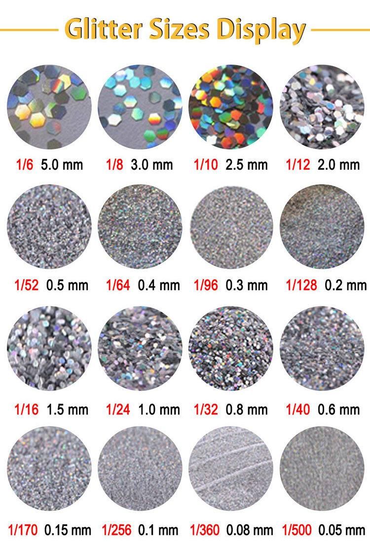 Factory Bottle Packed Color Glitter Powder