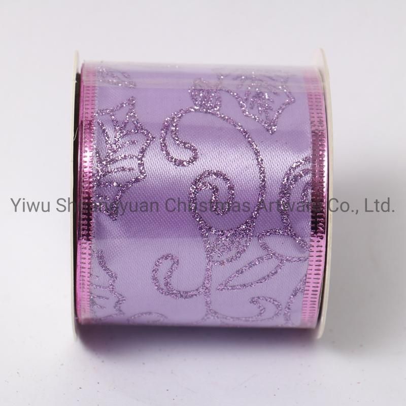 Christmas Ribbon Decor for Holiday Wedding Party Decoration Supplies Hook Ornament Craft Gifts