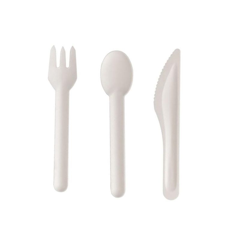 Biodegradable Disposable Sugarcane Bagasse Paper Cutlery Set Biodegradable Dinnerware