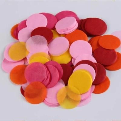 Showsea Biodegradable Bachelorette Tissue Paper Confetti Custom Round Shaped Shredded Confetti Rice Paper