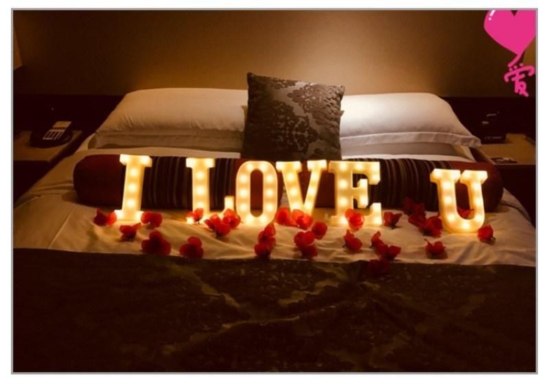 LED Letter Light Home Wedding Decoration Alphabet Romantic Letter Lights