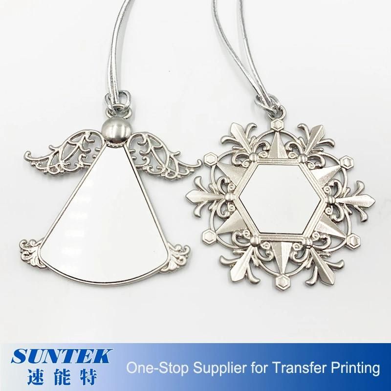 Sublimaiton Metal Jewelry Snow Pendant