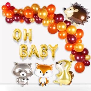 Jungle Animal Balloon Arch Baby Birthday Party Supplies