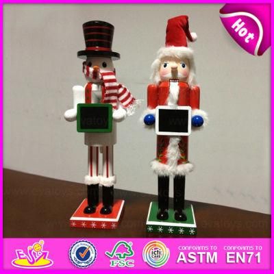 2015 Wooden Nutcracker Stand for Decoration, Wooden Nutcracker for Home Decoration, Christmas Nutcracker Statue Decoration W02A077