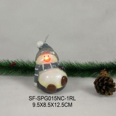 9.8*8.5*12cm Santa Shape Christmas Ball