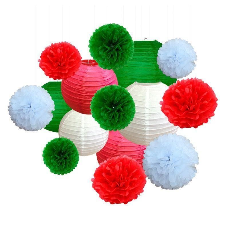 Wholesale Christmas 3D Decoration Pendant Honeycomb Pull Flower Ball Hang Flag Christmas Hat Christmas Book Bell Snowman Holiday Decoration High Quality Amazon