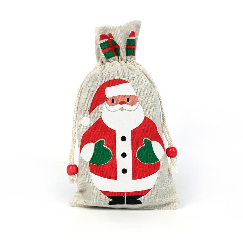 Santa Sacks Cotton Christmas Bag Large Drawstring Christmas Sacks