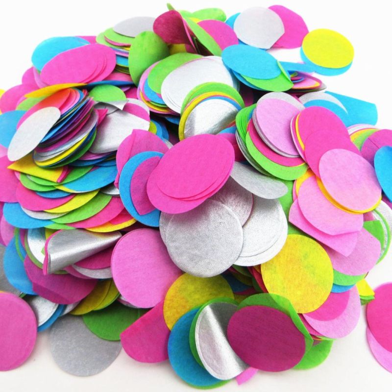 Eco Friendly Biodegradable Colorful Confetti Round Shape Confetti