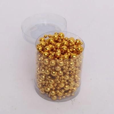 High Quality Gold Color 8mm*2.5m Round PS Material Bard Garland