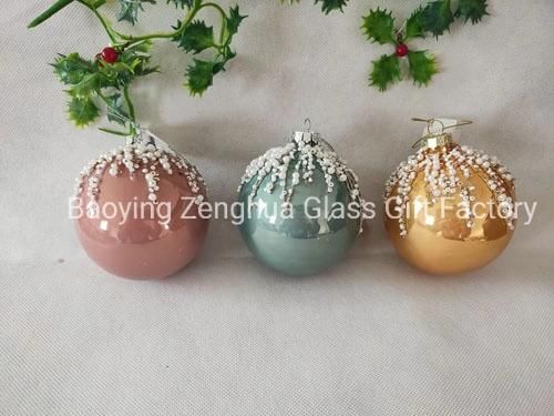 2021 Hot Sales Christmas Tree Ornament Glass Ball