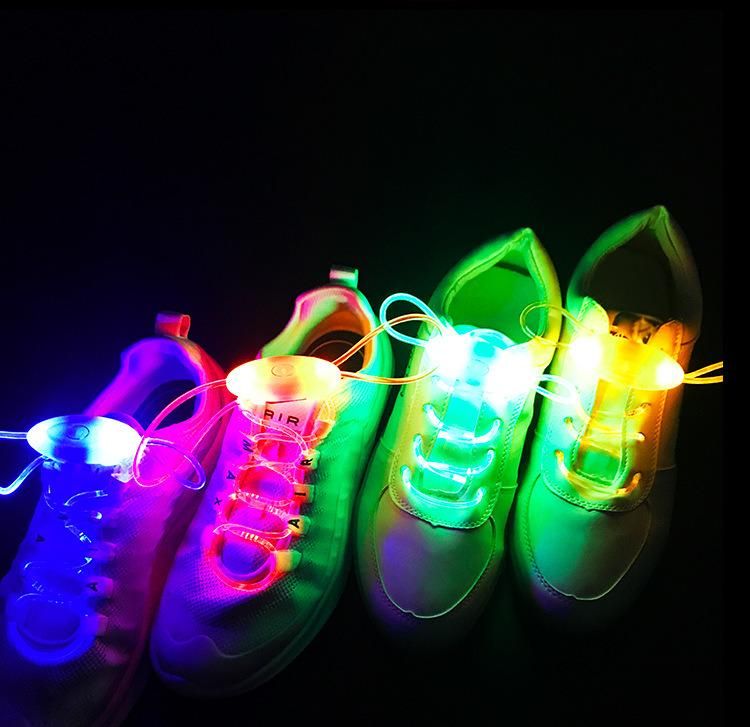 Custom Light up Glowing Party LED Glowing Shoelace for Promotion