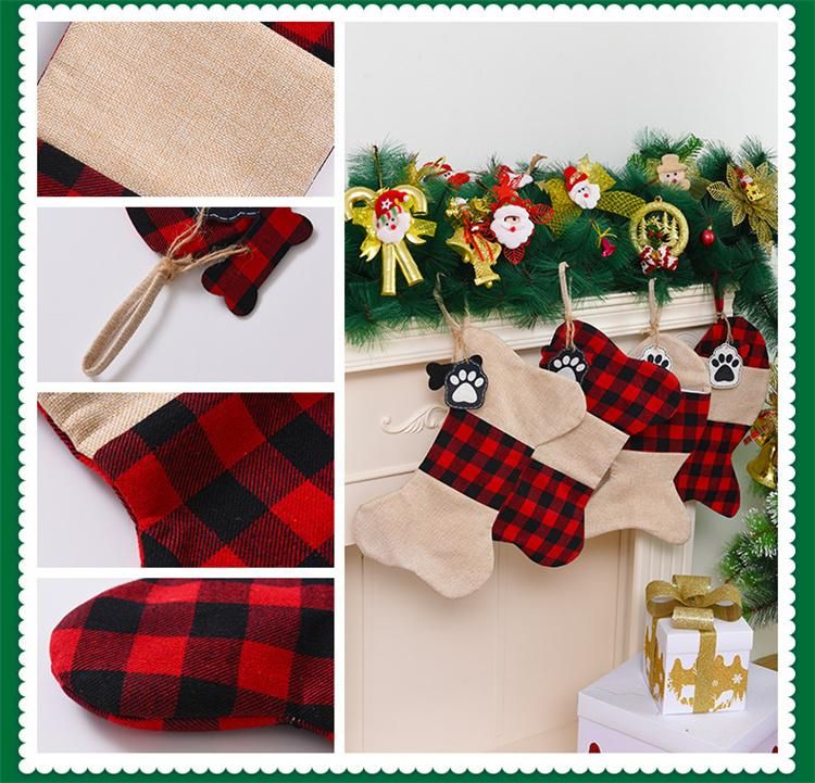New Christmas Decorative Gifts Household Christmas Tree Pendant Cartoon Christmas Socks Children′s Christmas Gift Bag for Kids