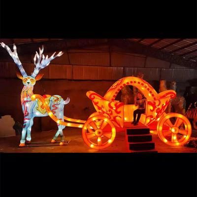 Outdoor Christmas Decorations LED Lanterns Animal Lanterns Reindeer Lighting Sculptures
