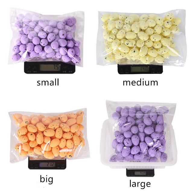 Easter Basket Stuffers Prefilled Gifts Egg Fillers Colored Foam Egg DIY Wreath Decorated Speckled Pigeon Emulation Egg Easter Egg