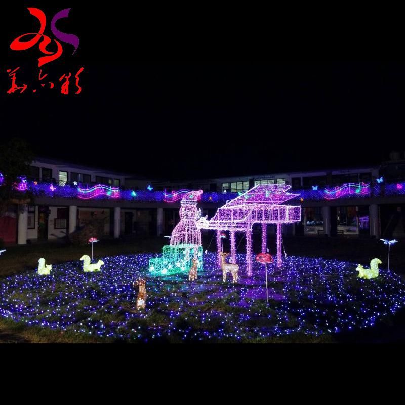 LED IP65 3D Couple Portrait Motif Christmas Outdoor Decoration Light