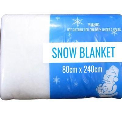 Factory Specialized in 100% Polyester Snow Blanket Display Blanket