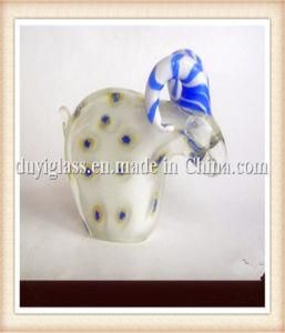 Animal White Goat Glass Craft for Decoration