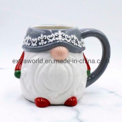 Christmas Gift Ceramic Mugs 20oz Santa Creative Coffee Mug