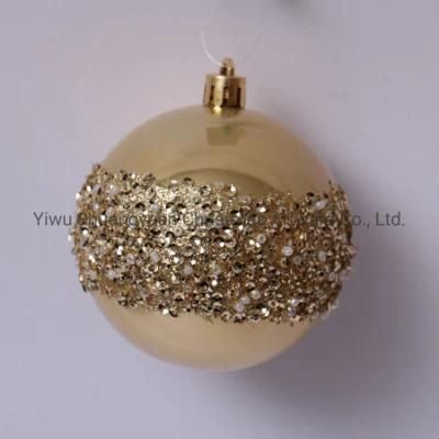 8cm Gold Christmas Tree Hanging Decoration
