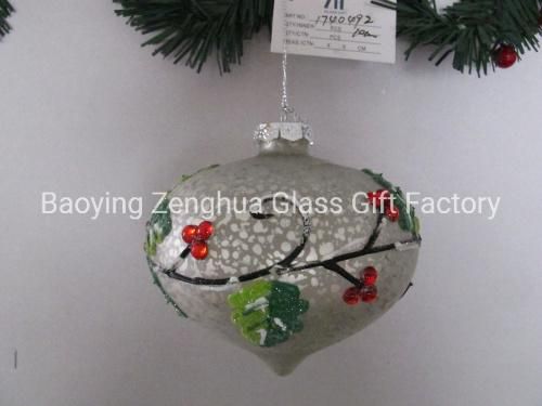 2016 New Hot Sale 100 Wholesale White Glass Christmas Ball Ornaments
