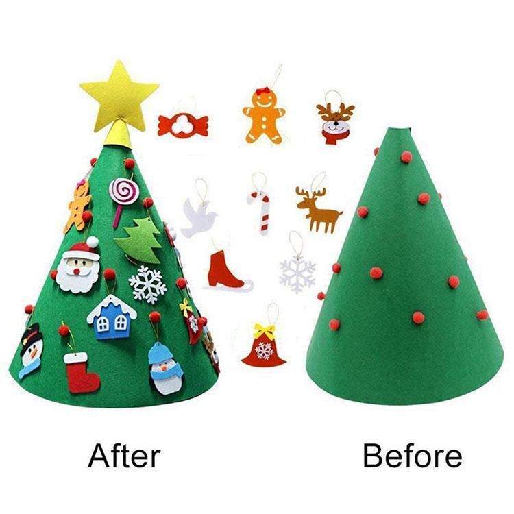 Christmas Decoration 3D Handmade Felt Home Christmas Decoration Craft Tree