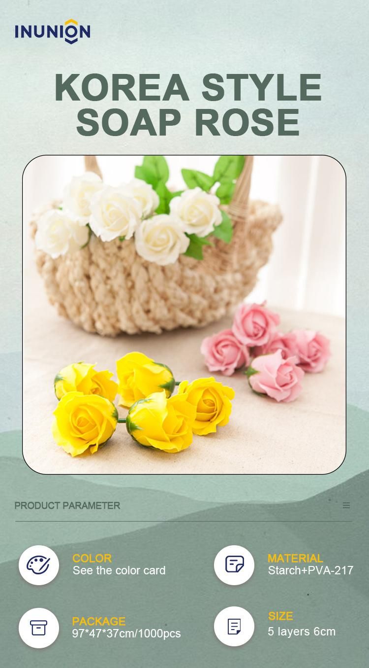 50PCS Soap Flowers Gift Box Artificial Ocean Peonies Valentine′ S Decorative Flowers