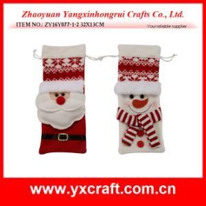 Christmas Decoration (ZY16Y077-1-2 32X13CM) Christmas Christmas Nativity Wine Bag